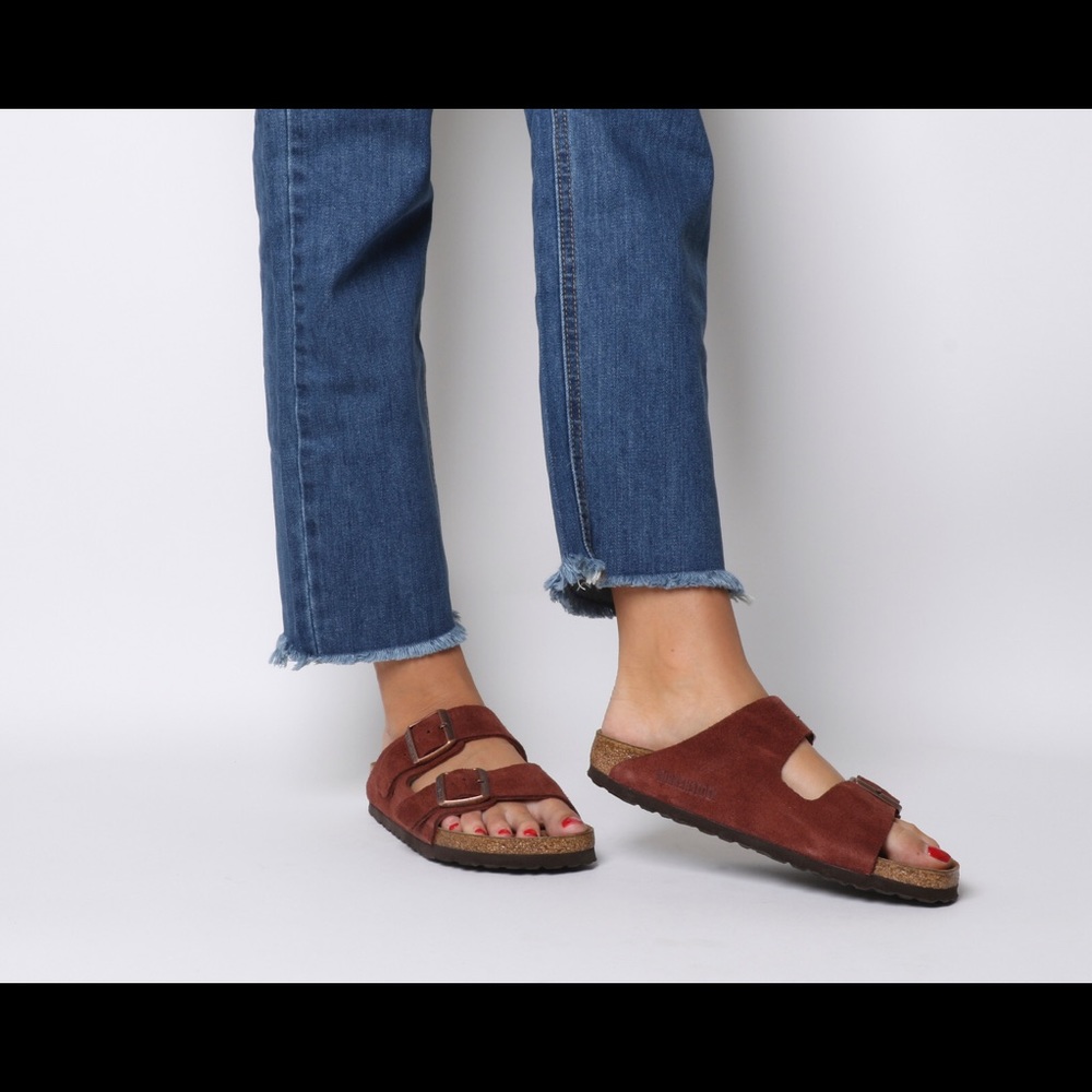 Antique Port Suede Birkenstocks RARE